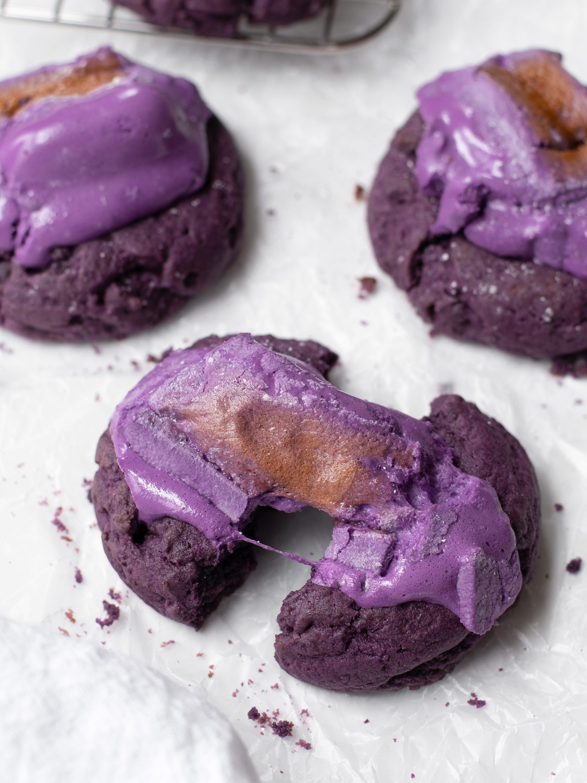 Ube Marshmallow Cookies