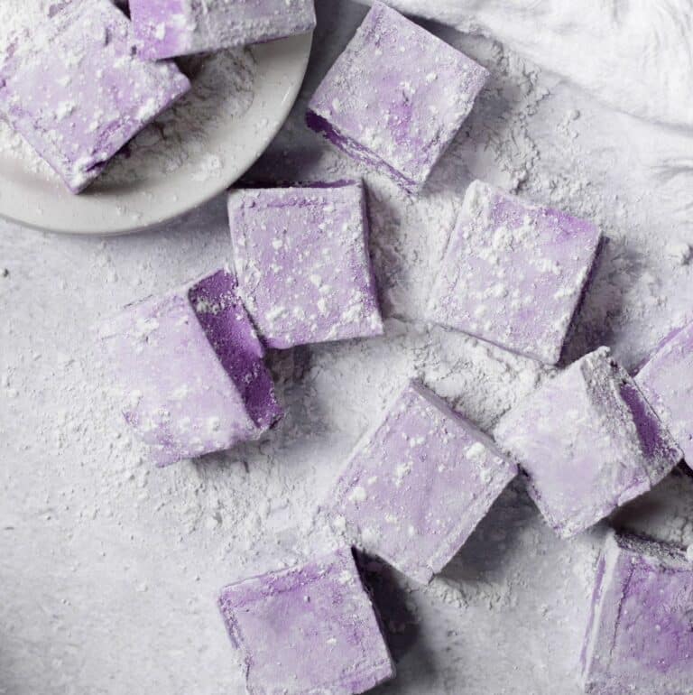 Homemade Ube Marshmallows (No corn syrup!)