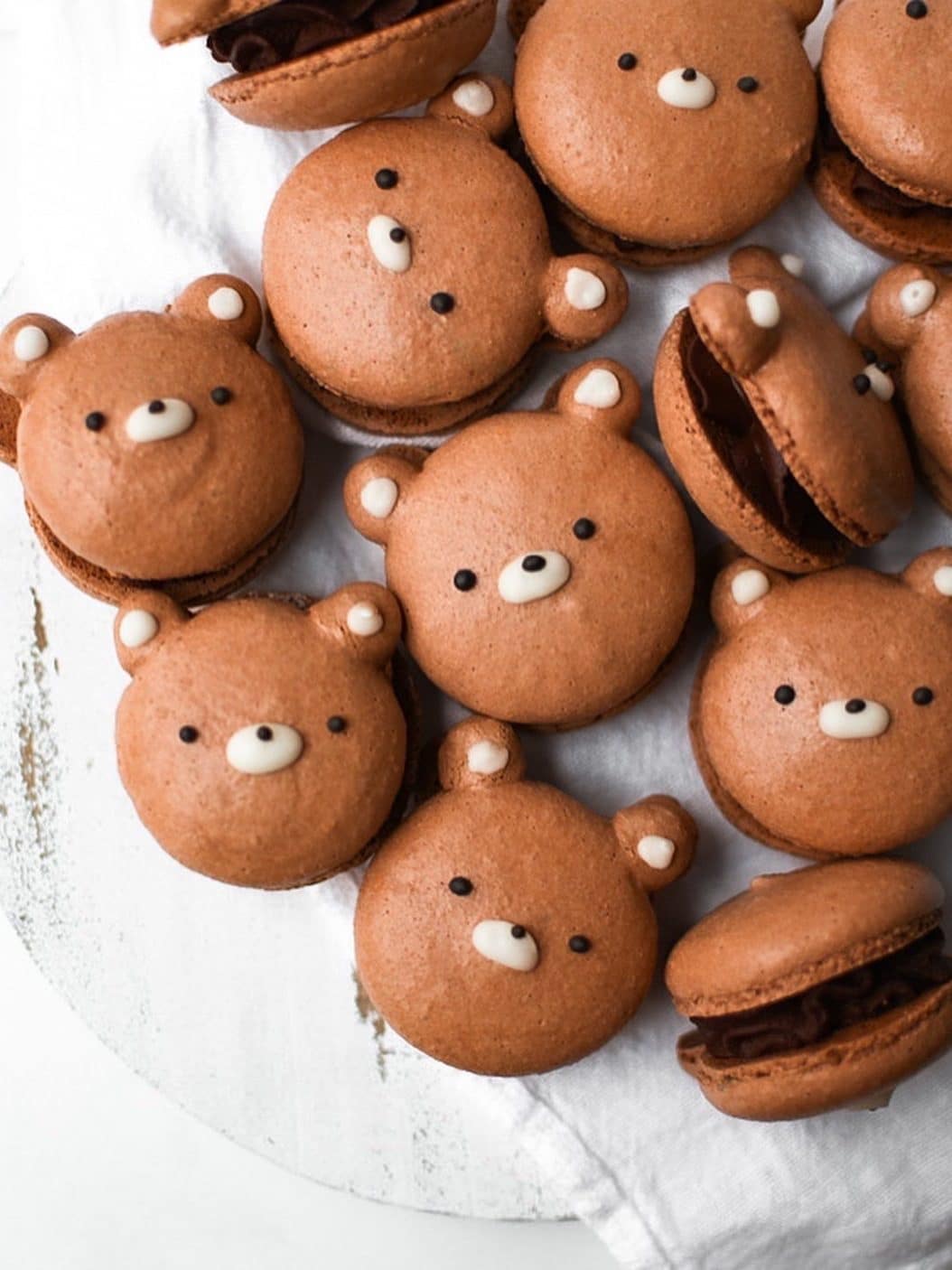 Cute Bear Macaron Silicone Baking Mat