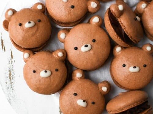 Cute Bear Macaron Silicone Baking Mat