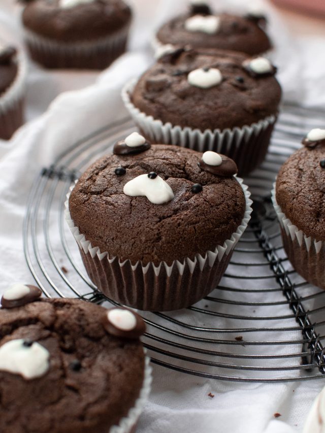 Bear Chocolate Mochiko Muffins (GlutenFree) • Bites by Bianca