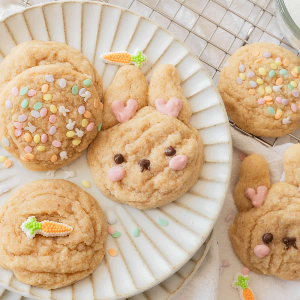 Easy Bunny Sugar Cookies