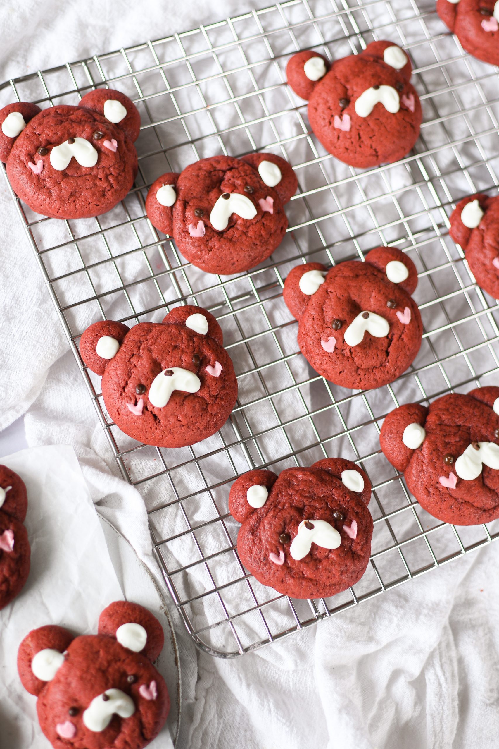 Red Velvet Bear Cookies