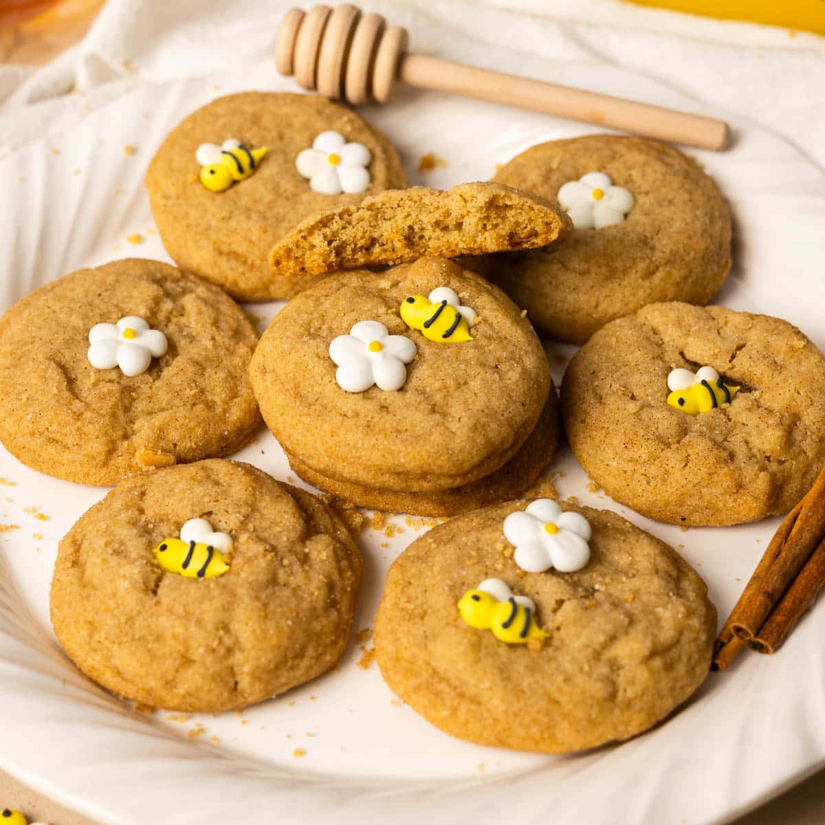 Soft Honey Snickerdoodles