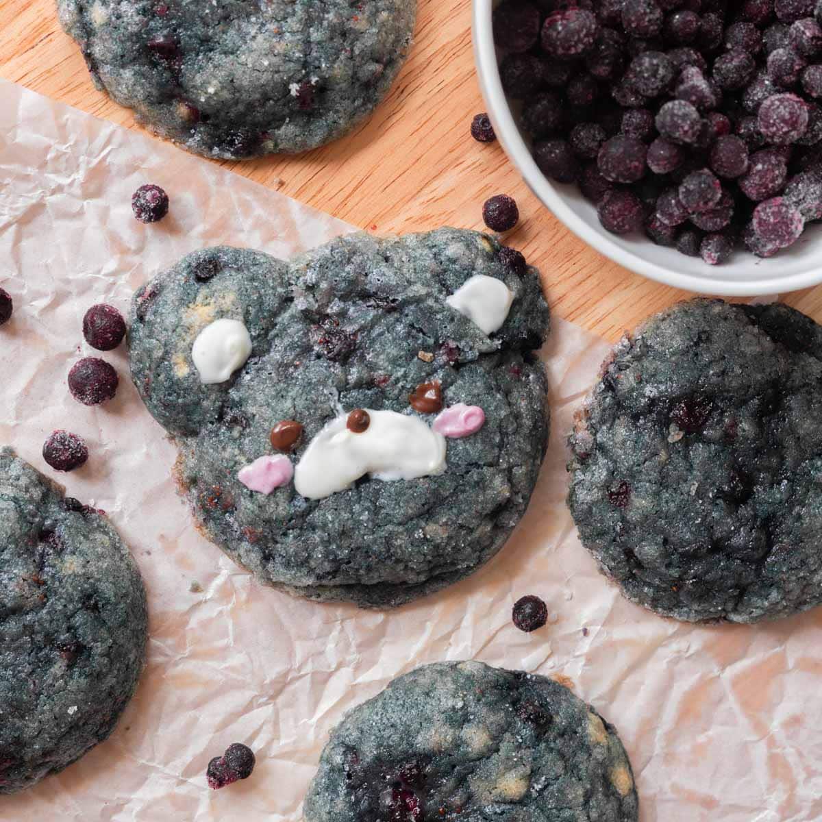 Blueberry Sugar Cookies