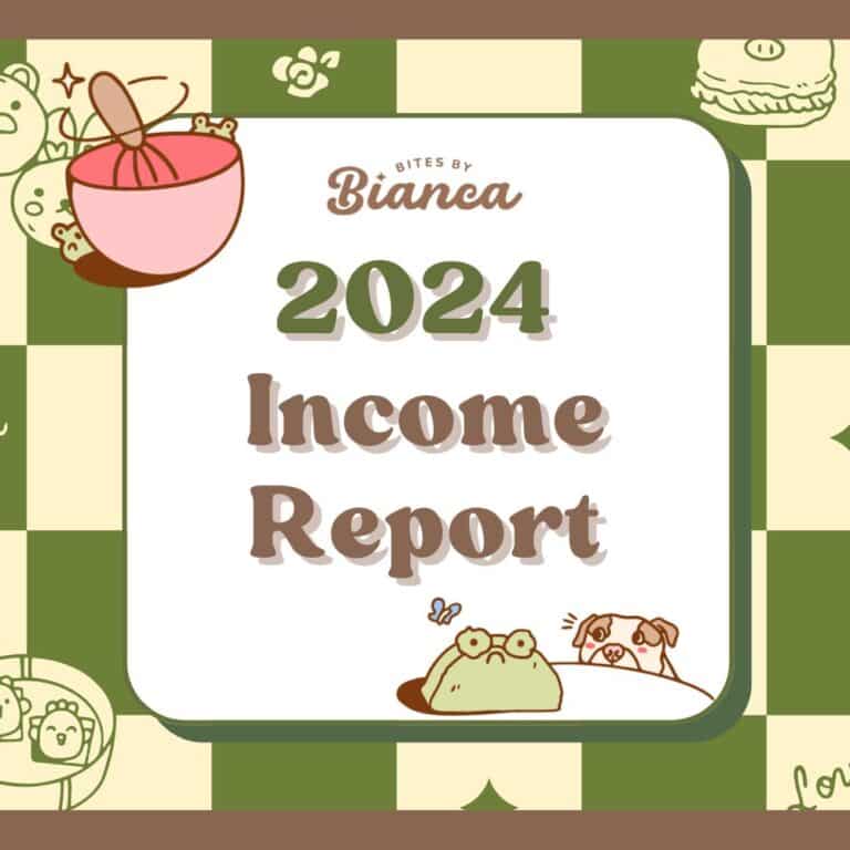 Food Blogger 2024 Income Report