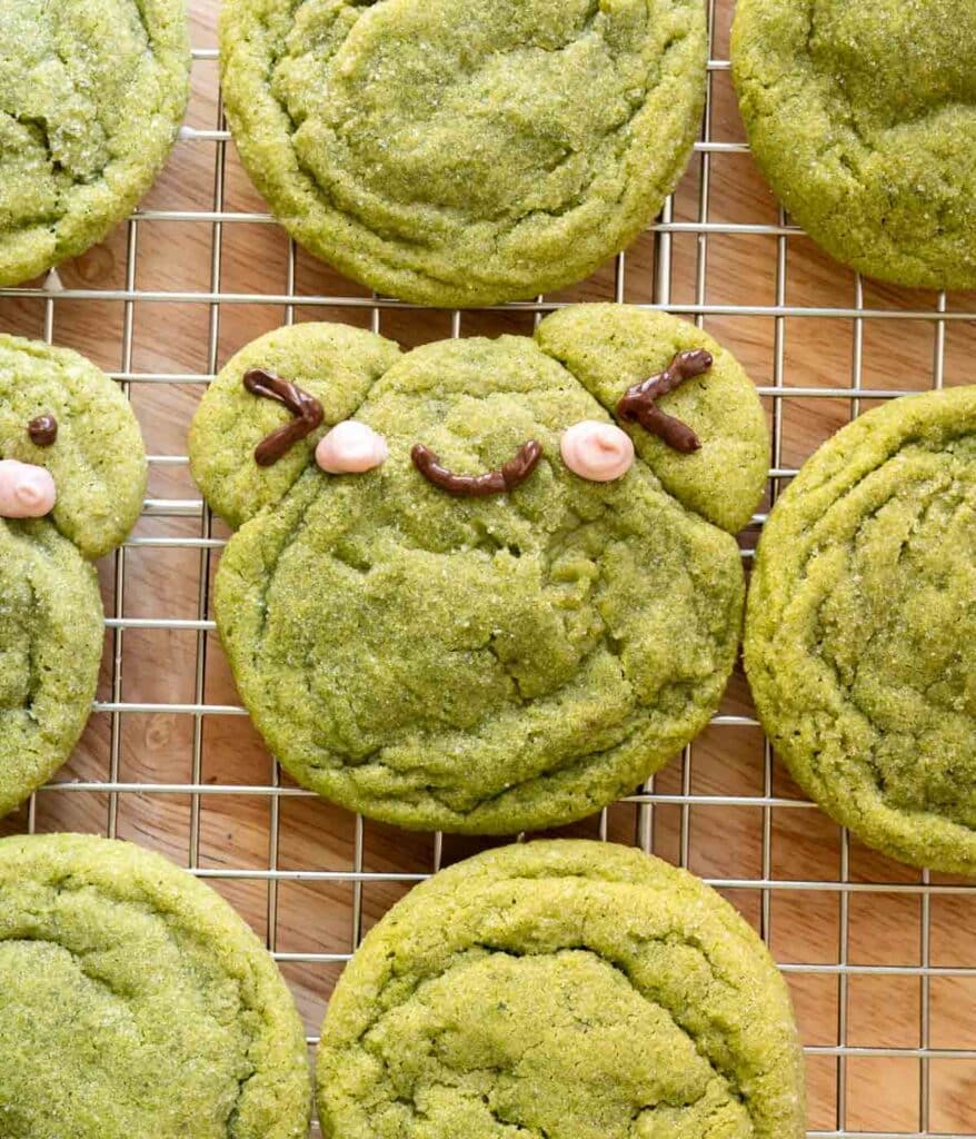 Frog Matcha Sugar Cookies • Bites by Bianca