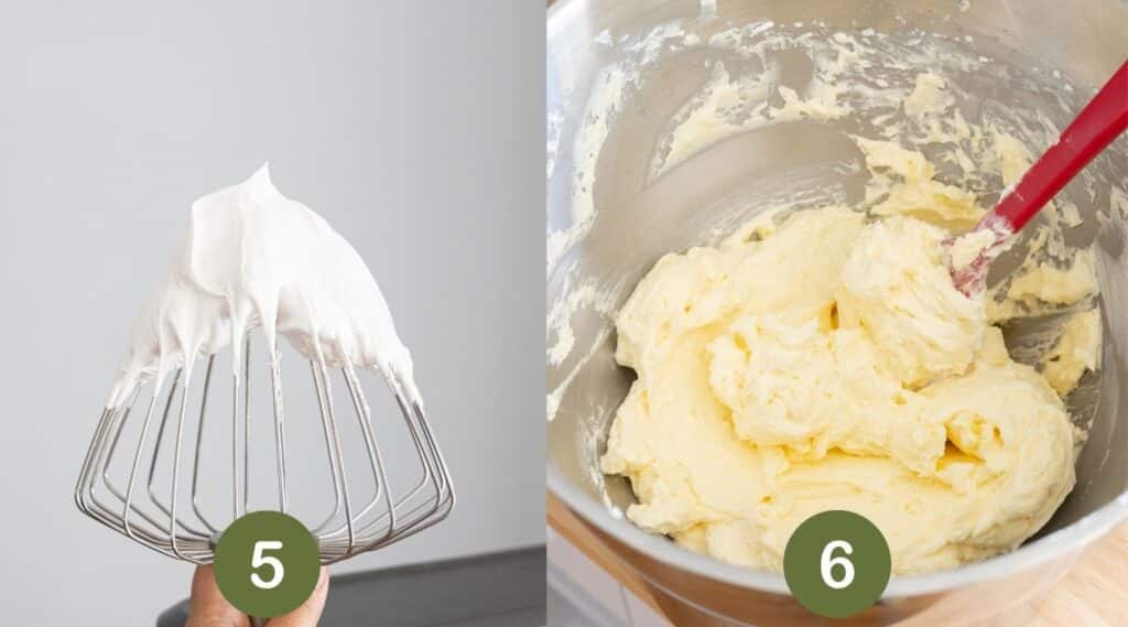 Making Swiss meringue buttercream.