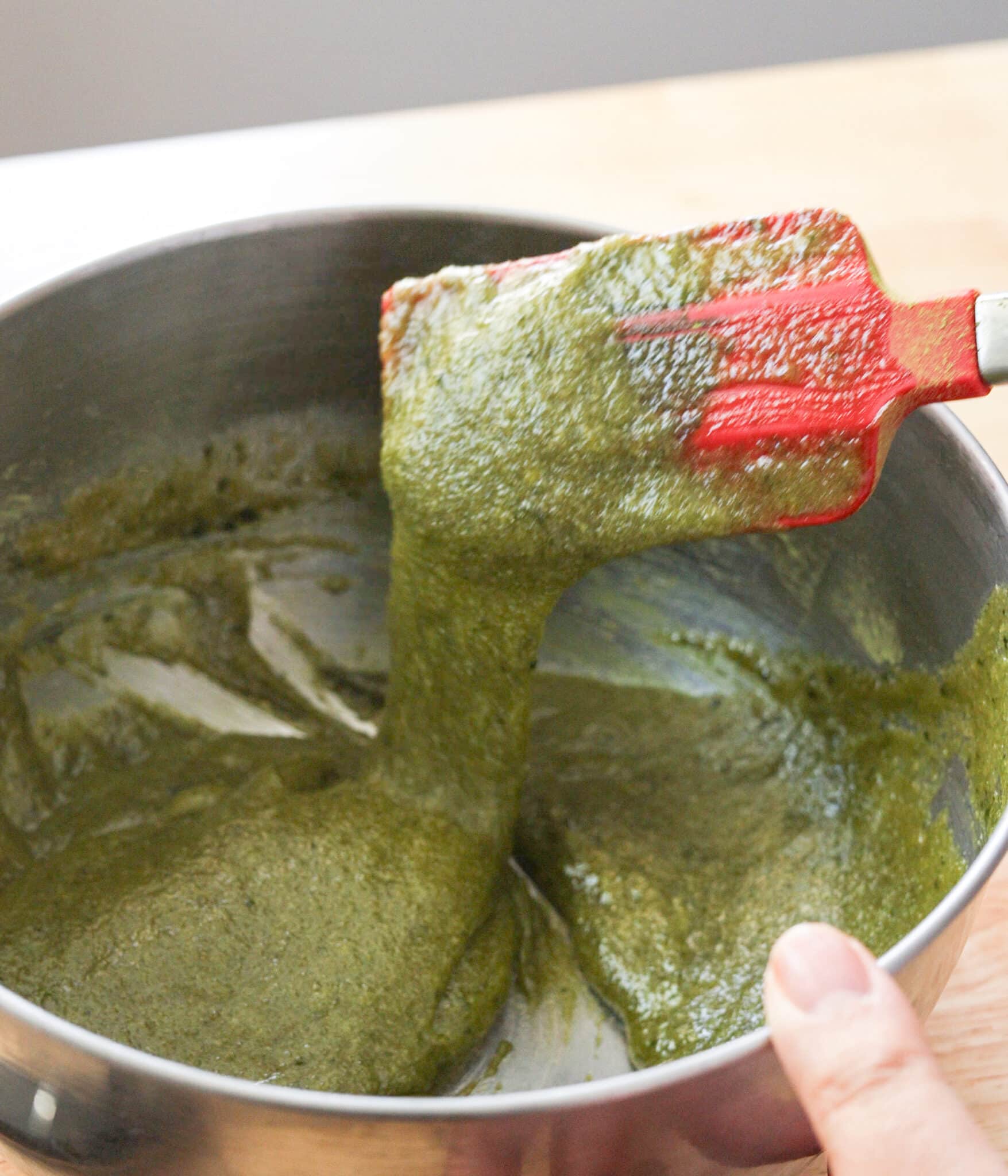 Wet ingredients mixed together in a bowl, ready for dry ingredients.
