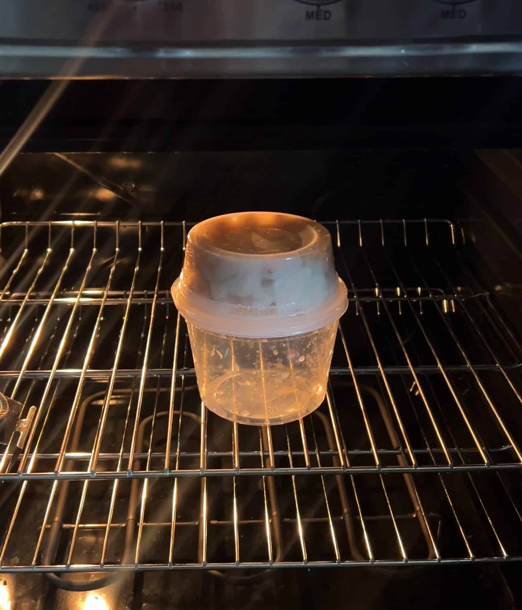 Cacao seeds fermenting in my oven.
