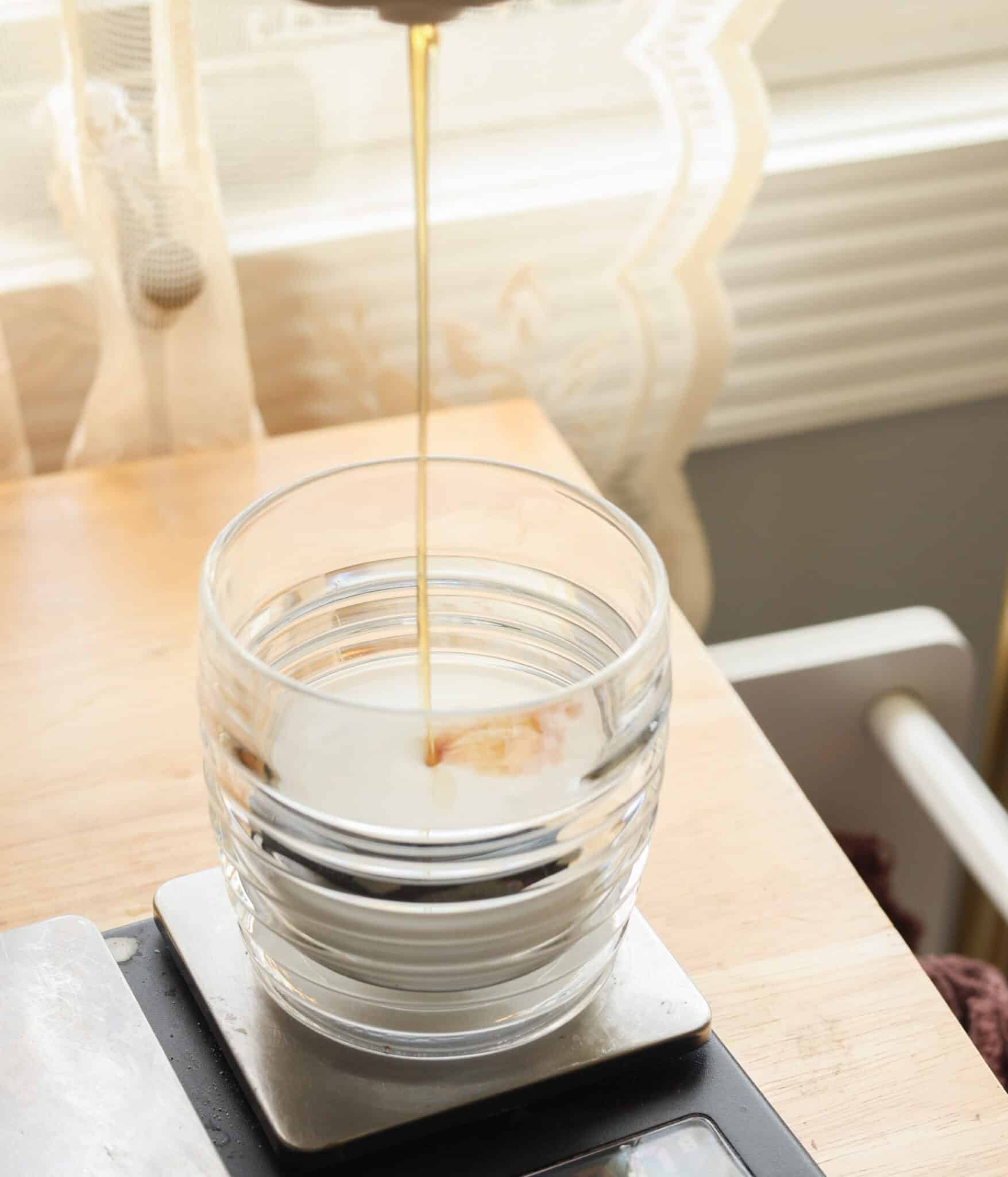 Add all coconut cold foam ingredients into a cup.